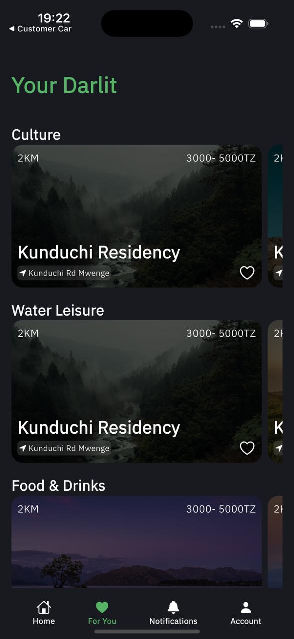 App screen